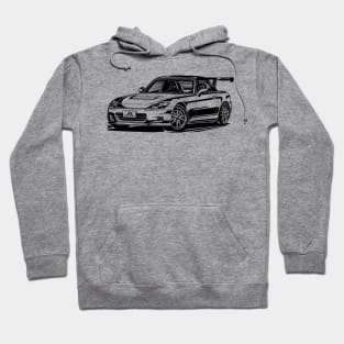 EUROBEAT INTENSIFIES - S2000 AP1 full-body version Hoodie